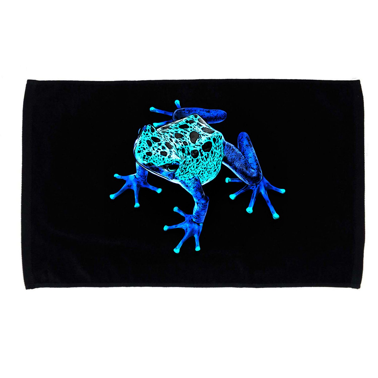 Little Blue Frog With Spots Microfiber Hand Towel