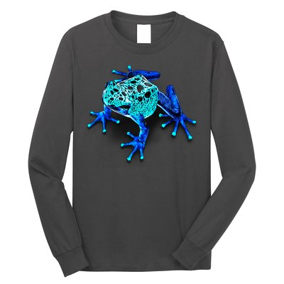 Little Blue Frog With Spots Long Sleeve Shirt