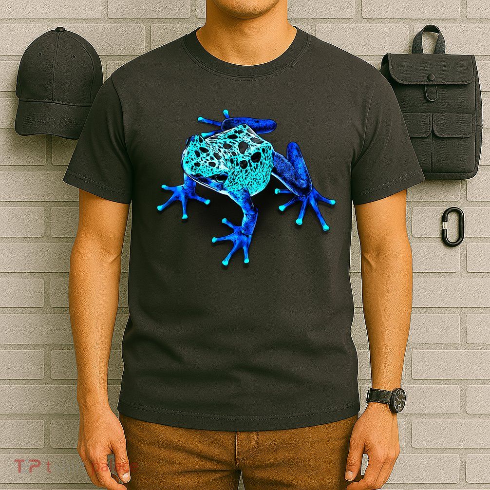 Little Blue Frog With Spots T-Shirt