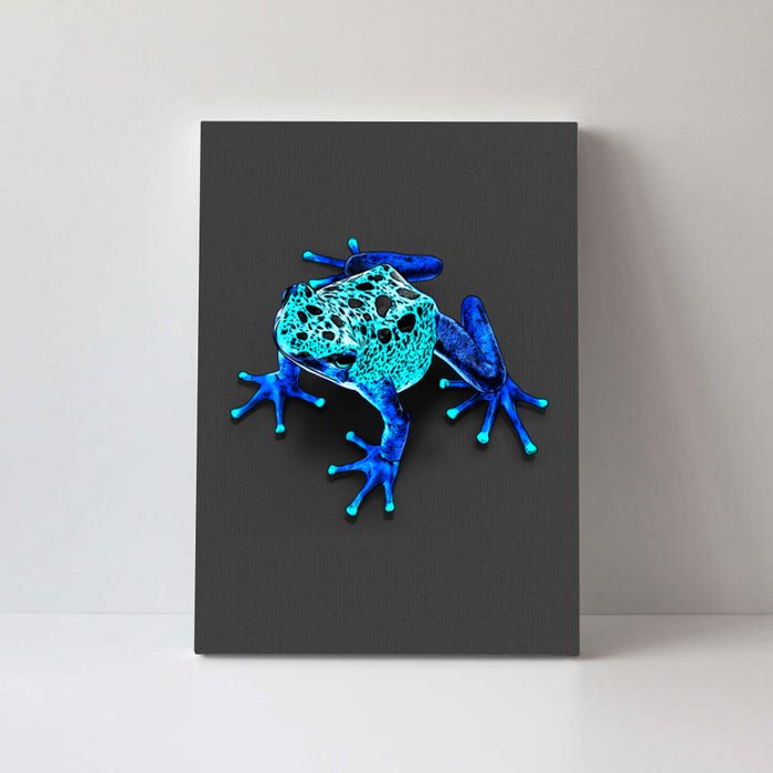 Little Blue Frog With Spots Canvas