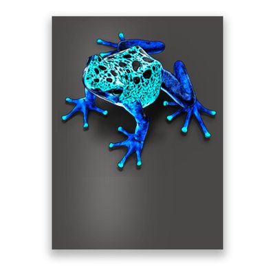 Little Blue Frog With Spots Poster