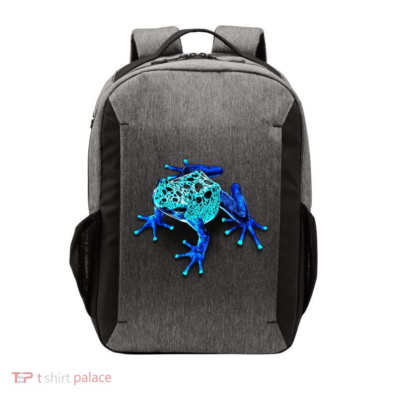 Little Blue Frog With Spots Vector Backpack
