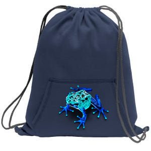 Little Blue Frog With Spots Sweatshirt Cinch Pack Bag