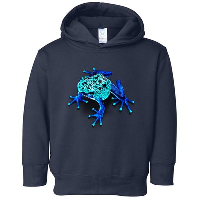 Little Blue Frog With Spots Toddler Hoodie