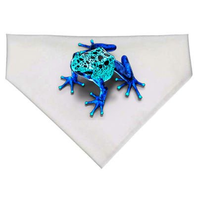 Little Blue Frog With Spots USA-Made Doggie Bandana