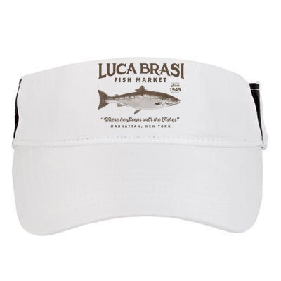 Luca Brasi Fish Market Est 1945 Fishing Adult Drive Performance Visor
