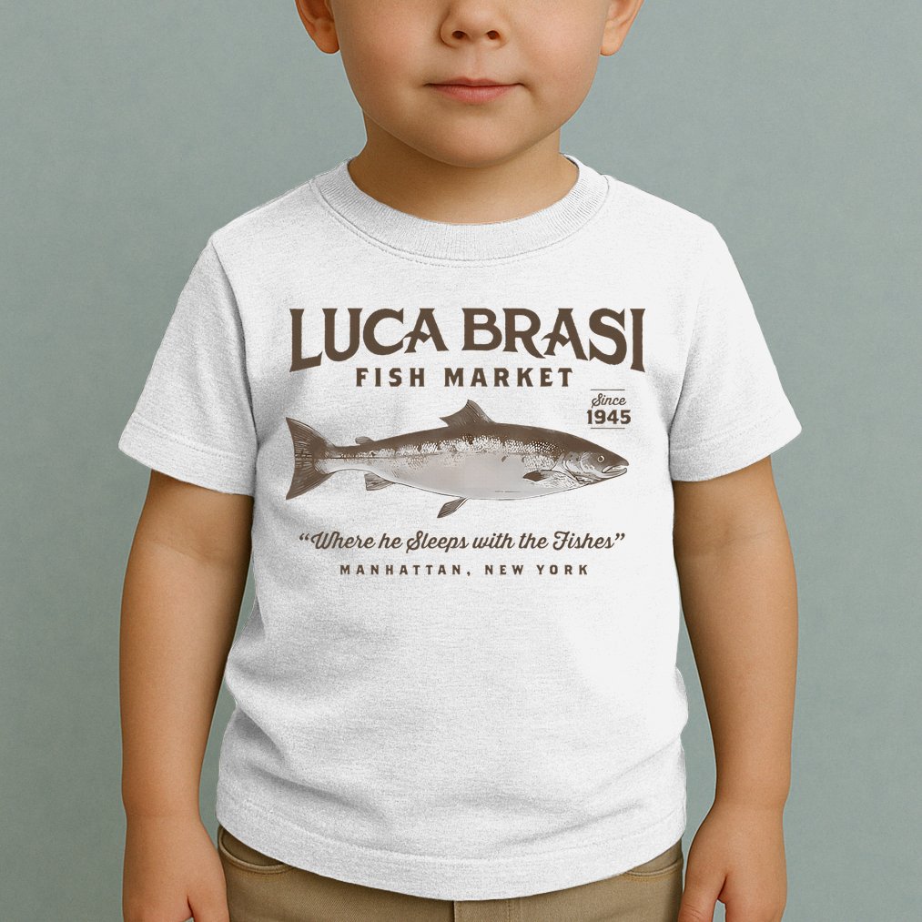 Luca Brasi Fish Market Est 1945 Fishing Toddler T-Shirt