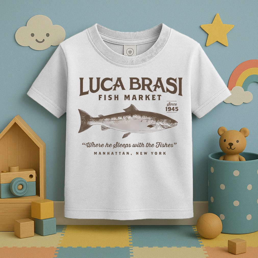 Luca Brasi Fish Market Est 1945 Fishing Toddler T-Shirt