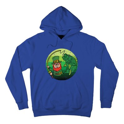 Leprechaun Bass Fishing St Patricks Day Irish Fisher Gift Hoodie