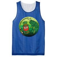 Leprechaun Bass Fishing St Patricks Day Irish Fisher Gift Mesh Reversible Basketball Jersey Tank