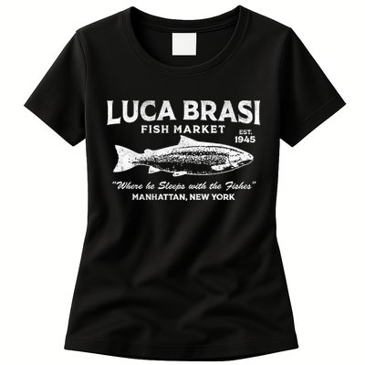Luca Brasi Fish Market Womens T-Shirt