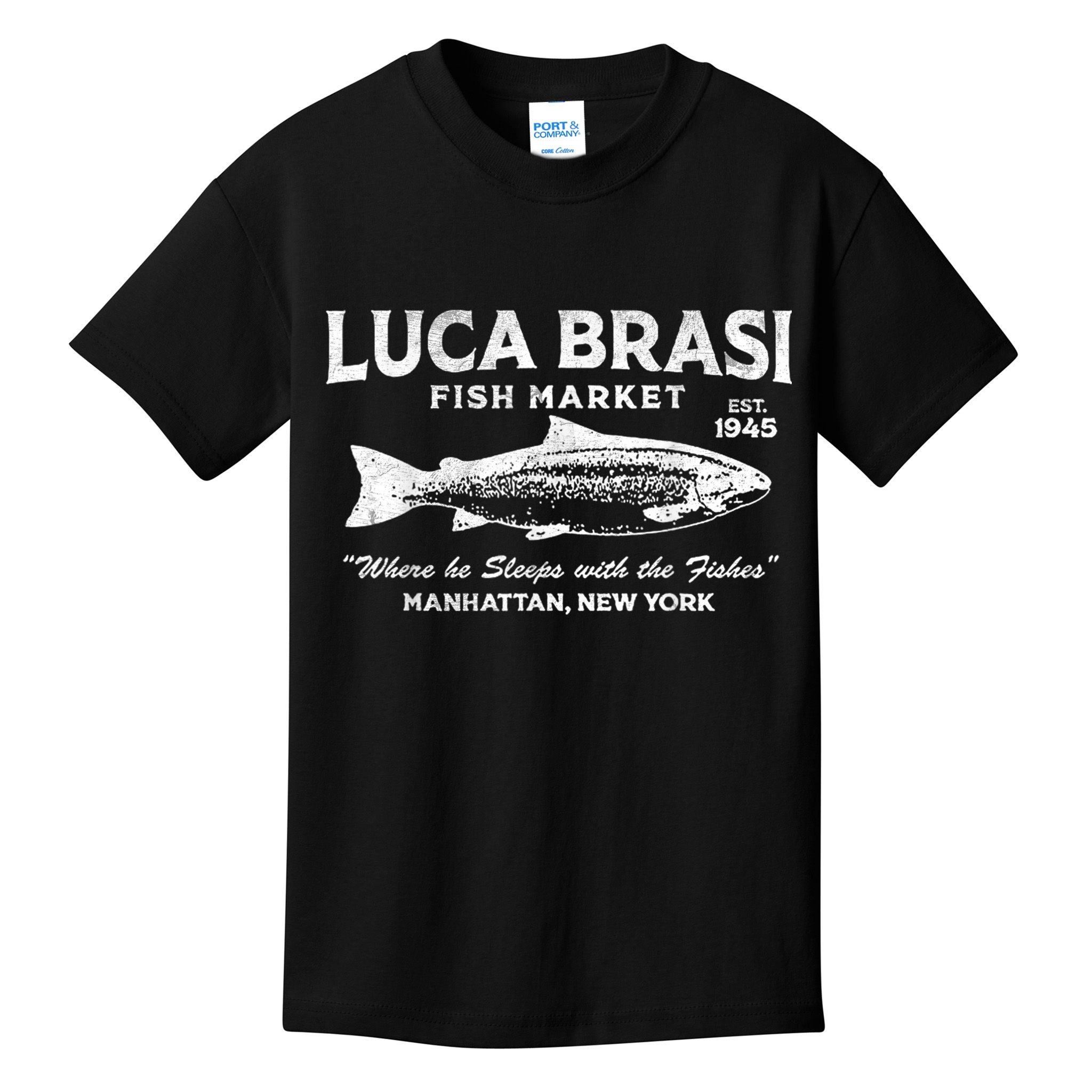 Luca Brasi Fish Market Kids T-Shirt