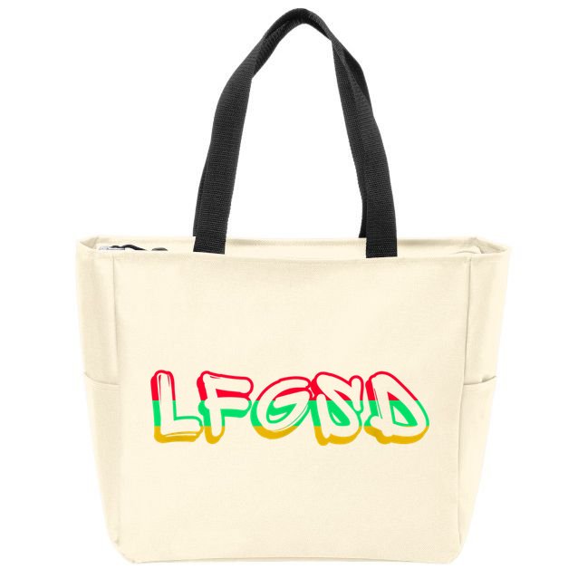 LFGSD Baseball Fan San Diego Sports SD Zip Tote Bag