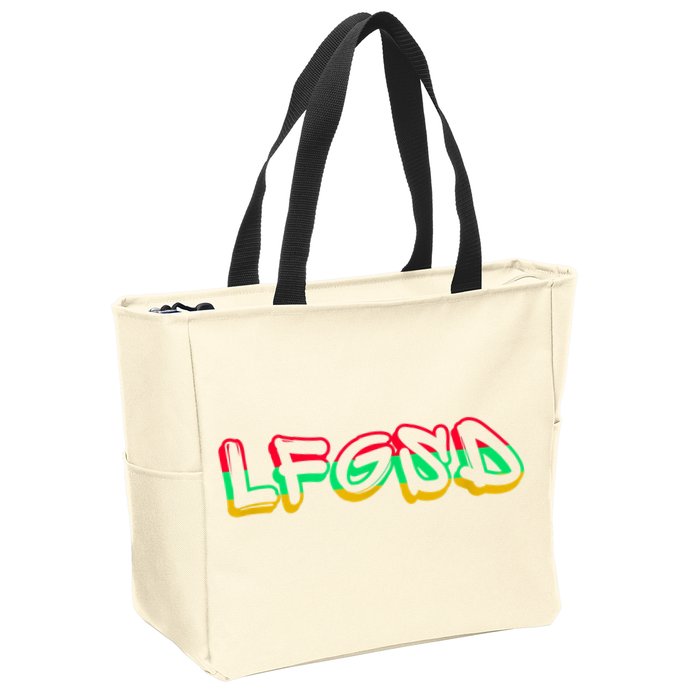 LFGSD Baseball Fan San Diego Sports SD Zip Tote Bag