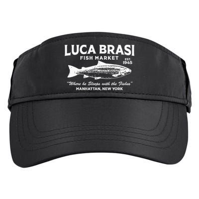 Luca Brasi Fish Market The Godfather Est 1945 Fishing Adult Drive Performance Visor