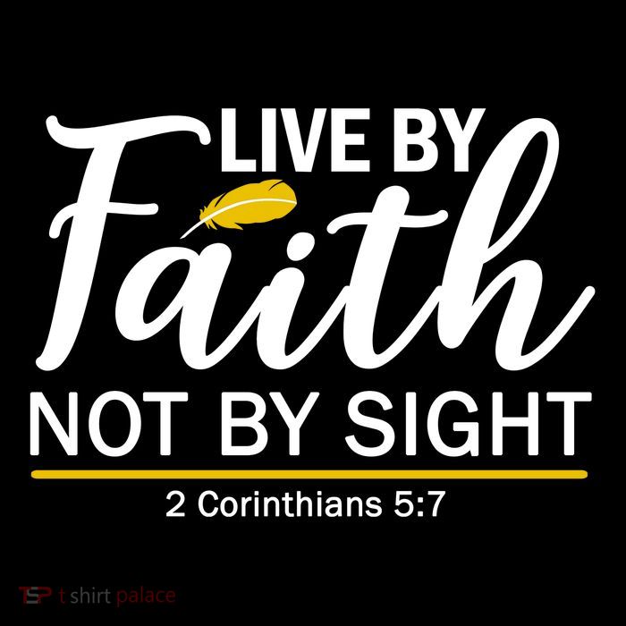 Live By Faith Not By Sight Bible Quote 7-Panel Snapback Hat
