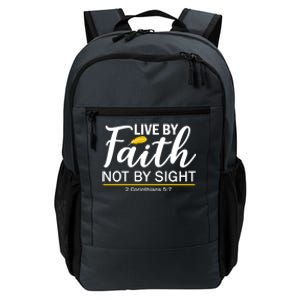 Live By Faith Not By Sight Bible Quote Daily Commute Backpack