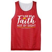 Live By Faith Not By Sight Bible Quote Mesh Reversible Basketball Jersey Tank