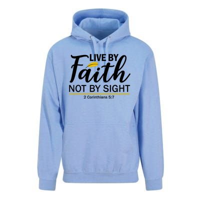 Live By Faith Not By Sight Bible Quote Unisex Surf Hoodie