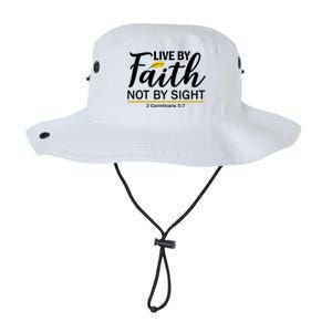 Live By Faith Not By Sight Bible Quote Legacy Cool Fit Booney Bucket Hat