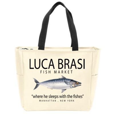 Luca Brasi Fish Market Zip Tote Bag