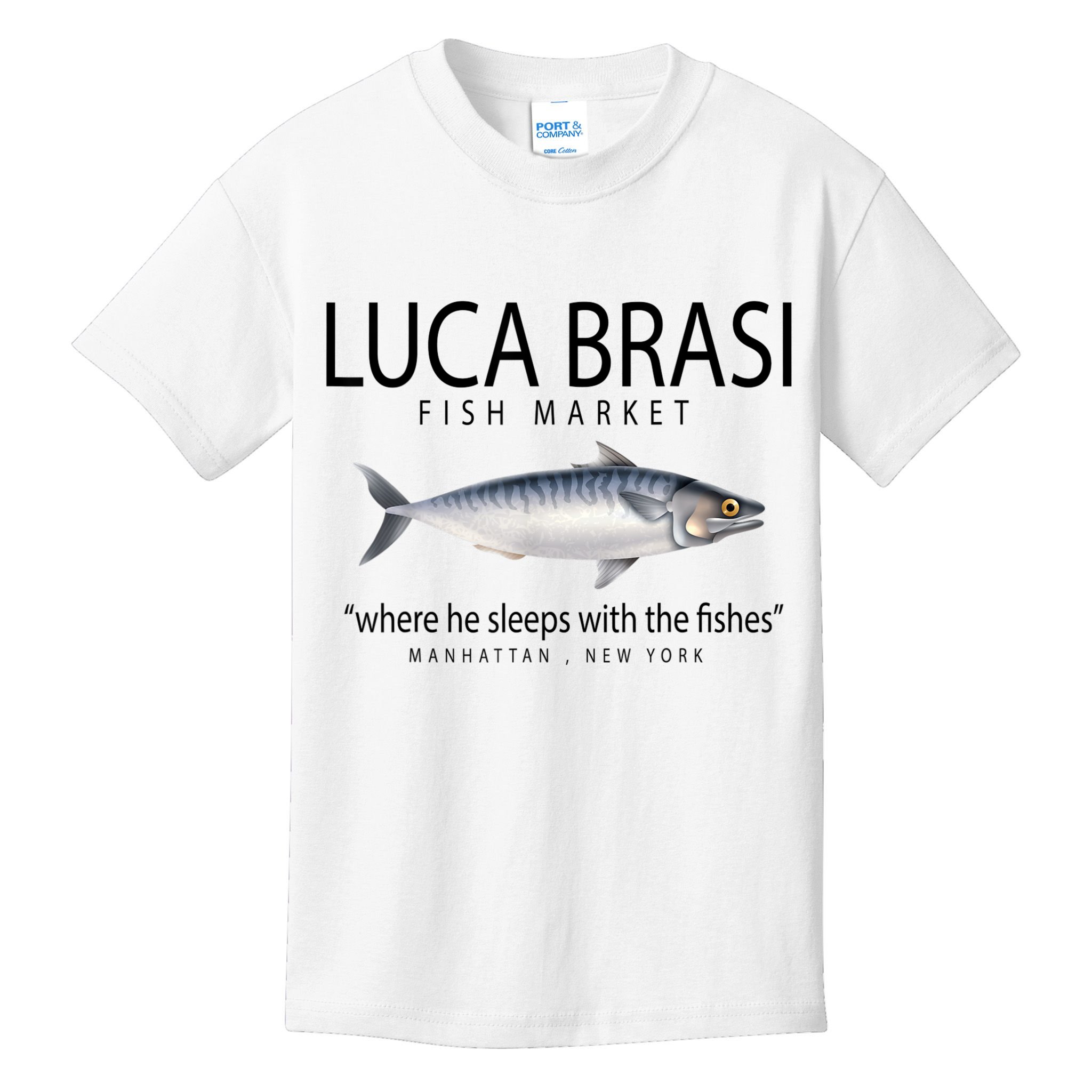 Luca Brasi Fish Market Kids T-Shirt