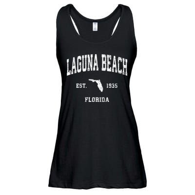 Laguna Beach Florida Fl Vintage Athletic Sports Ladies Essential Flowy Tank