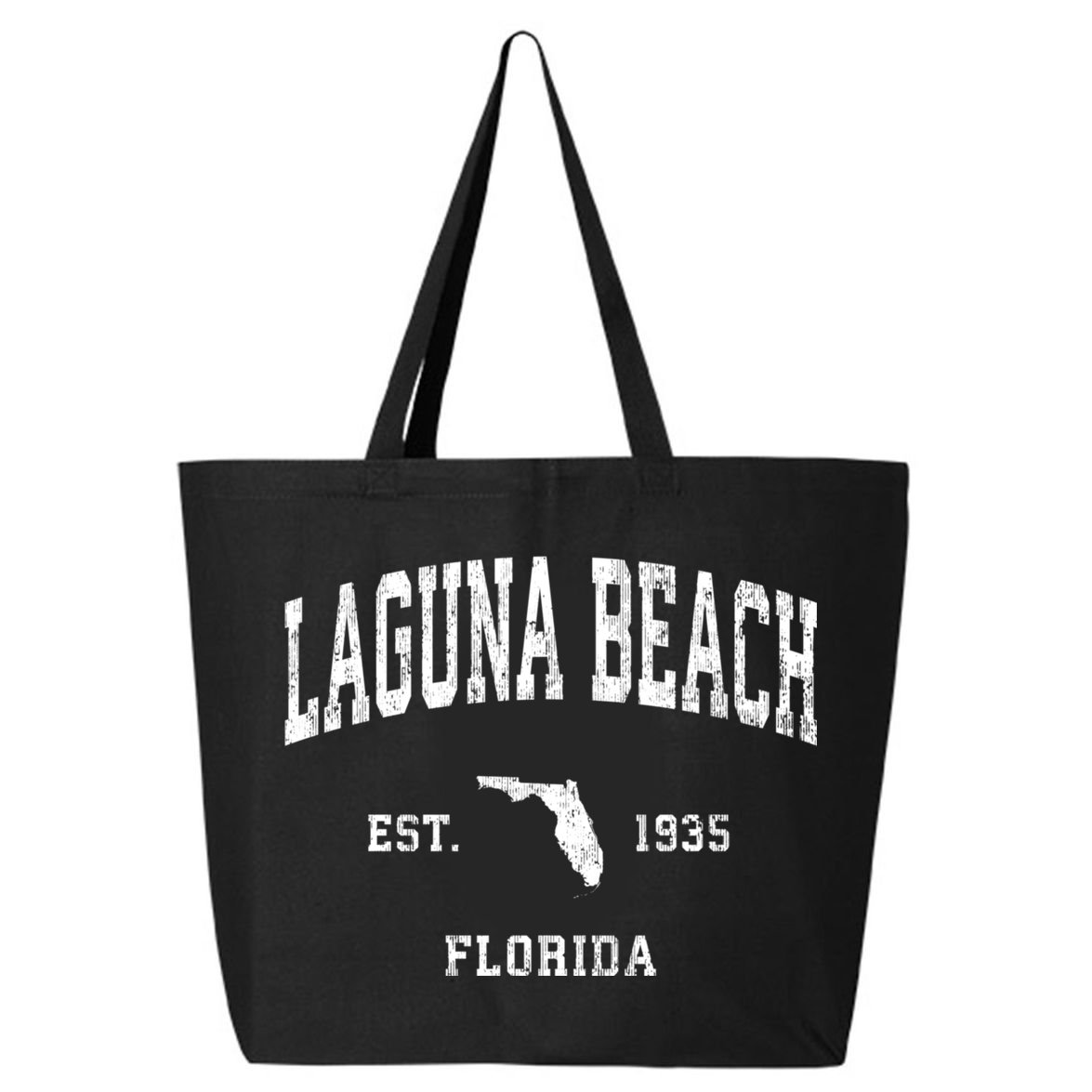 Laguna Beach Florida Fl Vintage Athletic Sports 25L Jumbo Tote