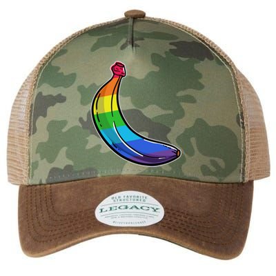 Lgbtq Banana Funny Pride Graphic Cute Rainbow Style Gift Legacy Tie Dye Trucker Hat