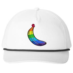 Lgbtq Banana Funny Pride Graphic Cute Rainbow Style Gift Snapback Five-Panel Rope Hat