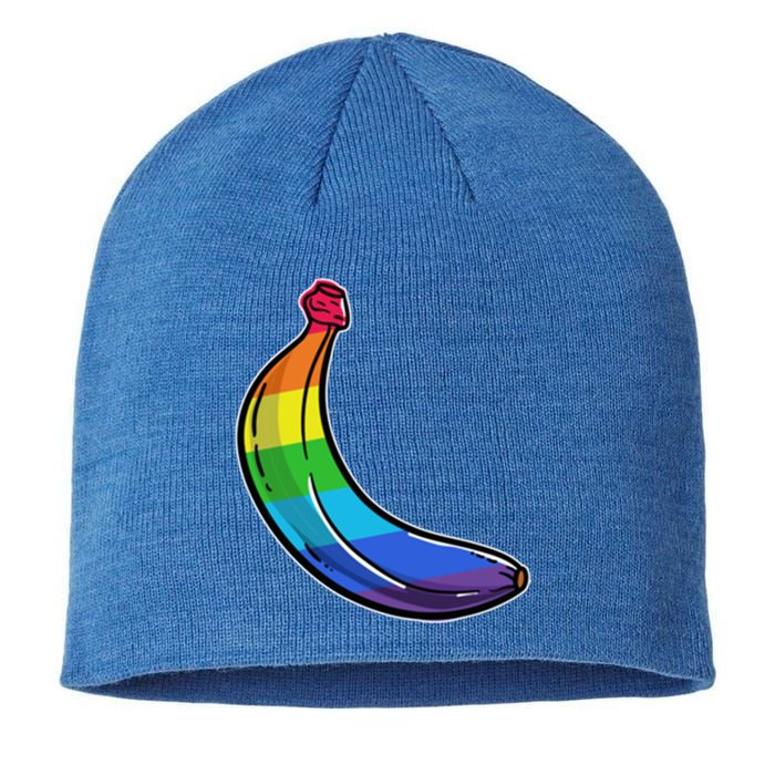 Lgbtq Banana Funny Pride Graphic Cute Rainbow Style Gift Sustainable Beanie