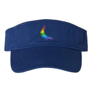 Lgbtq Banana Funny Pride Graphic Cute Rainbow Style Gift Valucap Bio-Washed Visor