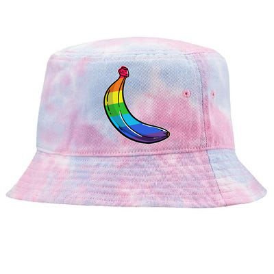 Lgbtq Banana Funny Pride Graphic Cute Rainbow Style Gift Tie-Dyed Bucket Hat