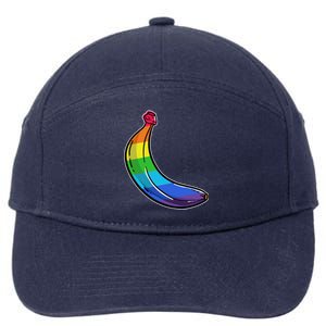 Lgbtq Banana Funny Pride Graphic Cute Rainbow Style Gift 7-Panel Snapback Hat