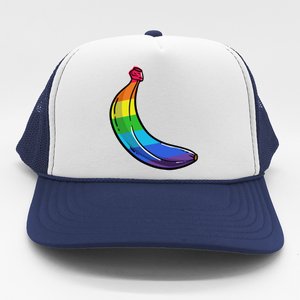 Lgbtq Banana Funny Pride Graphic Cute Rainbow Style Gift Trucker Hat