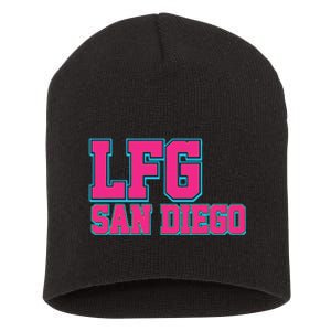 LFGSD Baseball Fan San Diego Sports LFG SD Short Acrylic Beanie