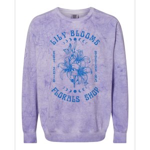 Lily Blooms Floral Shop Lily Flowers Lily Foral Lovers Colorblast Crewneck Sweatshirt