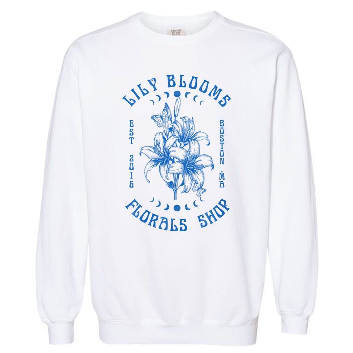 Lily Blooms Floral Shop Lily Flowers Lily Foral Lovers Garment-Dyed Sweatshirt