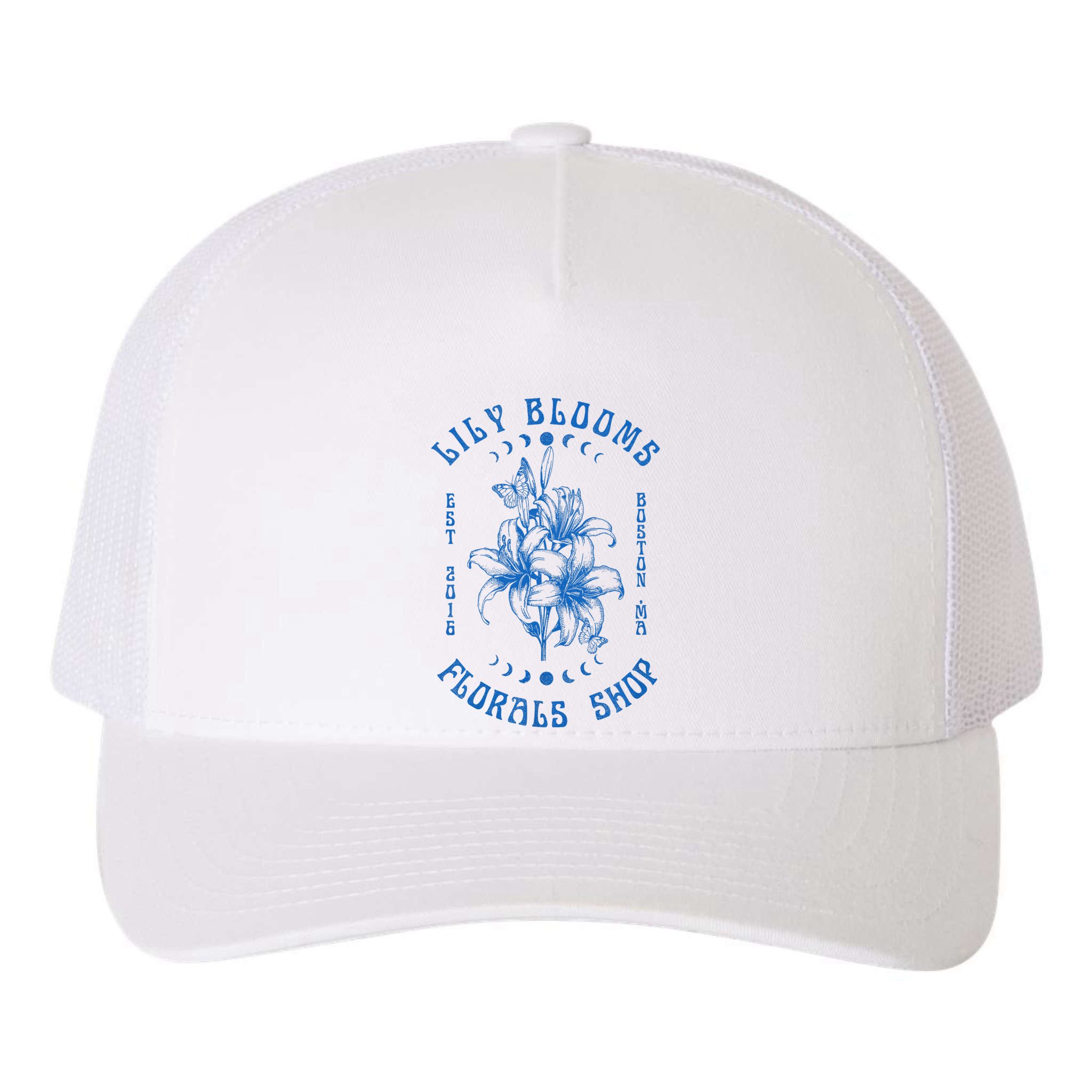 Lily Blooms Floral Shop Lily Flowers Lily Foral Lovers Yupoong Adult 5-Panel Trucker Hat