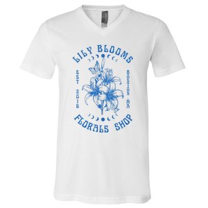 Lily Blooms Floral Shop Lily Flowers Lily Foral Lovers V-Neck T-Shirt