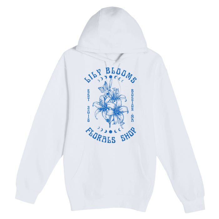 Lily Blooms Floral Shop Lily Flowers Lily Foral Lovers Premium Pullover Hoodie