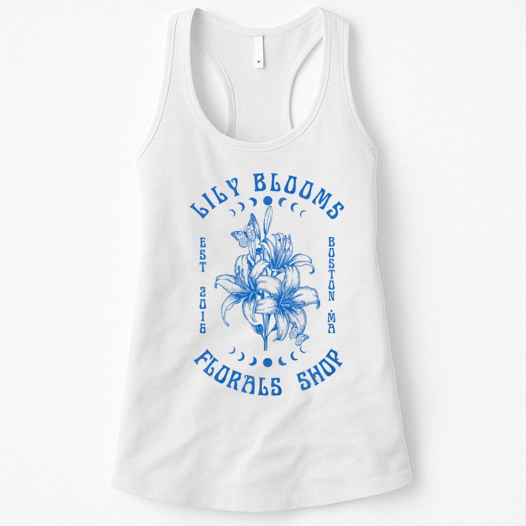 Lily Blooms Floral Shop Lily Flowers Lily Foral Lovers Womens Tank Top