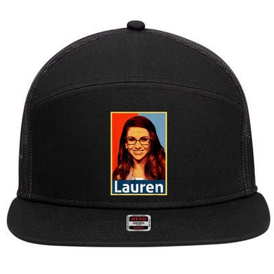 Lauren Boebert For President 2024 7 Panel Mesh Trucker Snapback Hat