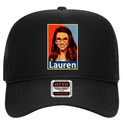 Lauren Boebert For President 2024 High Crown Mesh Back Trucker Hat