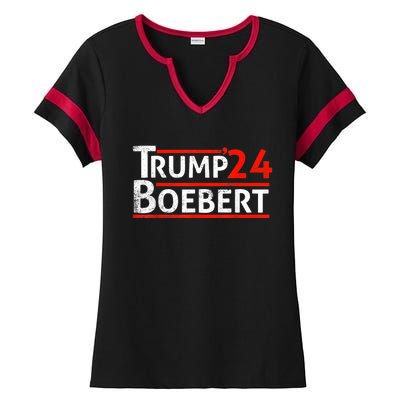 Lauren Boebert For President 2024 Ladies Halftime Notch Neck Tee