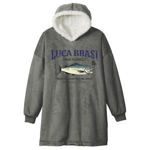 Luca Brasi Fish Market The Godfather Est 1945 Fishing Hooded Wearable Blanket