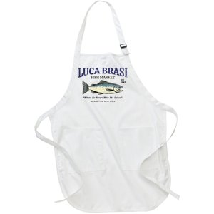 Luca Brasi Fish Market The Godfather Est 1945 Fishing Full-Length Apron With Pockets