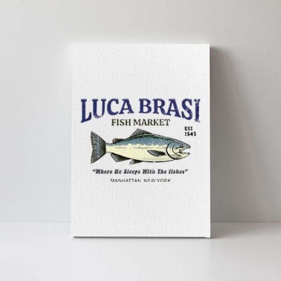 Luca Brasi Fish Market The Godfather Est 1945 Fishing Canvas