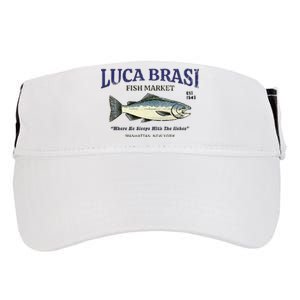 Luca Brasi Fish Market The Godfather Est 1945 Fishing Adult Drive Performance Visor