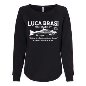 Luca Brasi Fish Market The Godfather Est 1945 Fishing Womens California Wash Sweatshirt